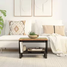   vidaXL tömör újrahasznosított fa dohányzóasztal 60 x 50 x 40 cm