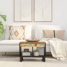   vidaXL tömör újrahasznosított fa dohányzóasztal 55 x 50 x 40 cm