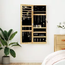   vidaXL falra szerelhető tükrös ékszerszekrény 37,5x10x106 cm
