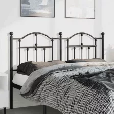 vidaXL fekete fém fejtámla 135 cm