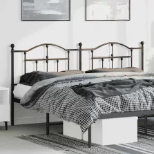 vidaXL fekete fém fejtámla 180 cm