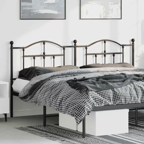 vidaXL fekete fém fejtámla 180 cm