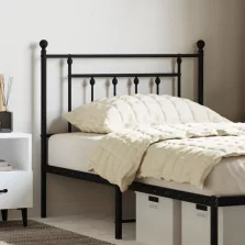vidaXL fekete fém fejtámla 90 cm