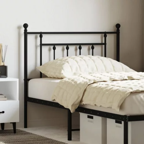 vidaXL fekete fém fejtámla 90 cm