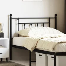 vidaXL fekete fém fejtámla 107 cm