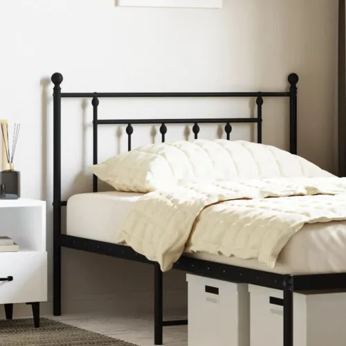vidaXL fekete fém fejtámla 107 cm