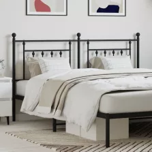 vidaXL fekete fém fejtámla 160 cm