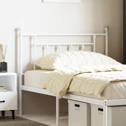 vidaXL fehér fém fejtámla 107 cm
