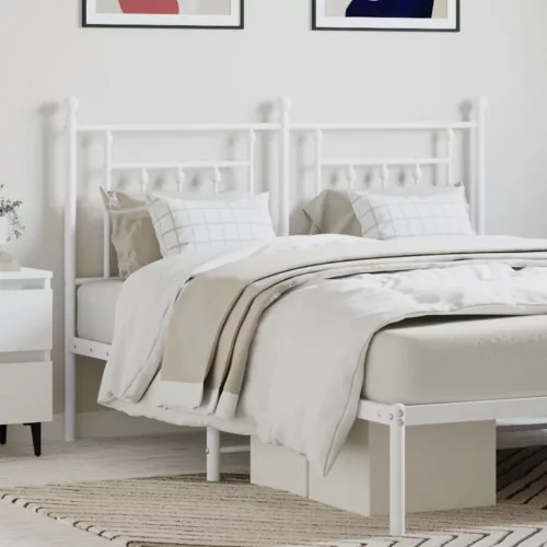 vidaXL fehér fém fejtámla 140 cm