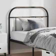 vidaXL fekete fém csere fejtámla 100 cm