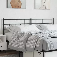 vidaXL fekete fém fejtámla 200 cm