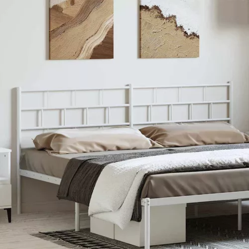 vidaXL fehér fém fejtámla 193 cm