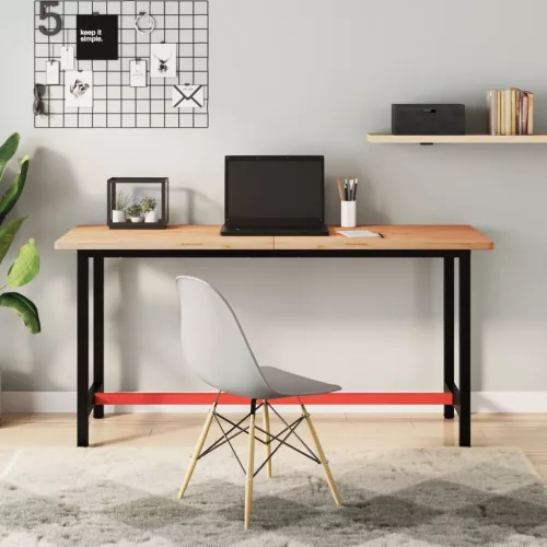 vidaXL tömör bükkfa íróasztallap 150 x 55 x 2,5 cm