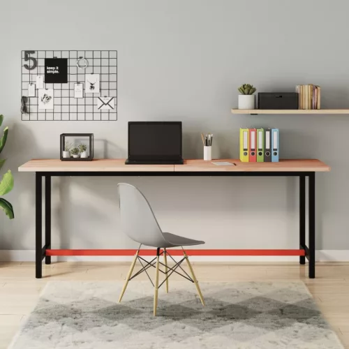 vidaXL tömör bükkfa íróasztallap 200 x 55 x 2,5 cm