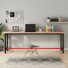 vidaXL tömör bükkfa íróasztallap 220 x 55 x 2,5 cm