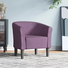 vidaXL lila szövet kagylófotel