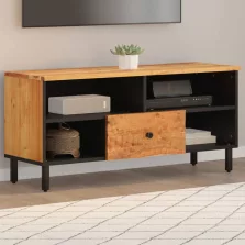   vidaXL tömör akácfa és szerelt fa TV-szekrény 100 x 33 x 46 cm