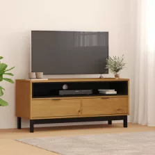 vidaXL FLAM tömör fenyőfa TV-szekrény 110 x 40 x 50 cm
