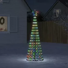 vidaXL színes LED karácsonyfa 275 LED 180 cm