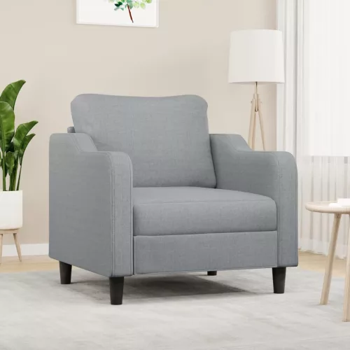 vidaXL világosszürke szövet kanapéfotel 60 cm
