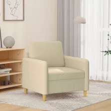 vidaXL krémszínű szövet kanapéfotel 60 cm