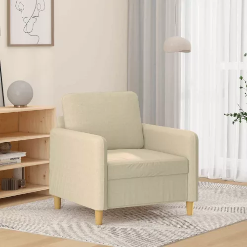 vidaXL krémszínű szövet kanapéfotel 60 cm