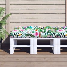 vidaXL többszínű szövet raklappárna 120 x 80 x 12 cm