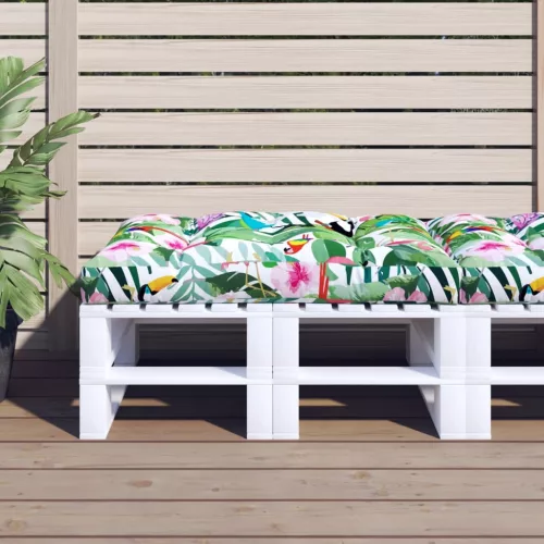 vidaXL többszínű szövet raklappárna 120 x 80 x 12 cm