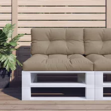 vidaXL tópszínű szövet raklappárna 80 x 40 x 12 cm