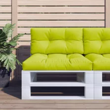 vidaXL élénkzöld szövet raklappárna 80 x 40 x 12 cm