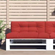 vidaXL piros szövet raklappárna 120 x 40 x 12 cm