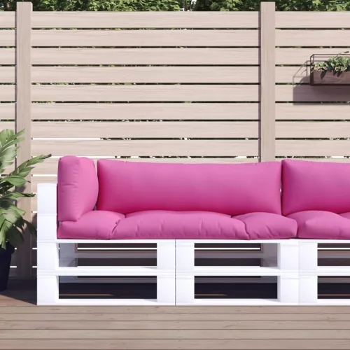 vidaXL 3 db rózsaszín oxford szövet raklappárna