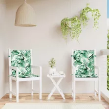   vidaXL Hátpárnák 2 pcs Levél mintázat 100 x 50 x 3 cm Oxford Szövet