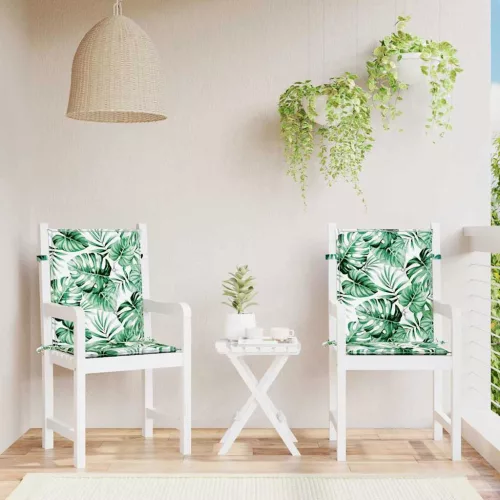 vidaXL Hátpárnák 2 pcs Levél mintázat 100 x 50 x 3 cm Oxford Szövet