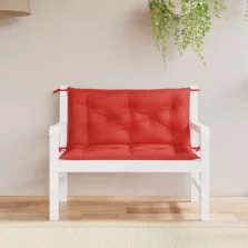   vidaXL 2 db piros oxford szövet kerti padpárna 100 x 50 x 7 cm