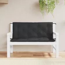   vidaXL 2 db fekete oxford szövet kerti padpárna 120 x 50 x 7 cm