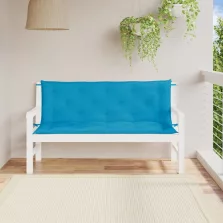   vidaXL 2 db világoskék oxford szövet kerti padpárna 150 x 50 x 7 cm