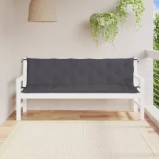   vidaXL 2 db antracit oxford szövet kerti padpárna 180 x 50 x 7 cm