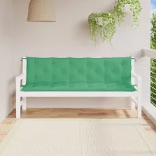   vidaXL 2 db zöld oxford szövet kerti padpárna 180 x 50 x 7 cm
