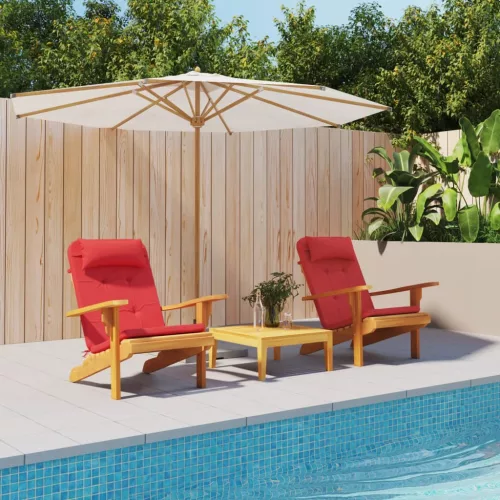 vidaXL 2 db piros oxford-szövet Adirondack-székpárna