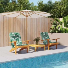   vidaXL Székpárnák 2 pcs Levél mintázat 58 x 77 x 4,5 cm Oxford Szövet