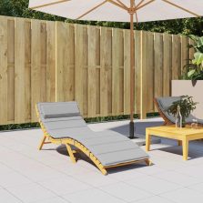 vidaXL szürke oxford-szövet napozóágypárna 180x60x4 cm