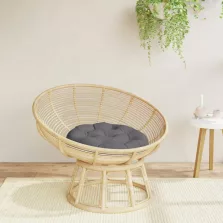   vidaXL antracitszürke oxford-szövet kerek párna Ø 60 x 11 cm