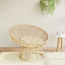 vidaXL bézs oxford-szövet kerek párna Ø 60 x 11 cm