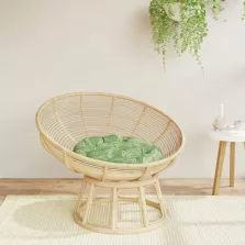   vidaXL levélmintás oxford-szövet kerek párna Ø 60 x 11 cm