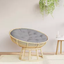 vidaXL szürke oxford-szövet kerek párna Ø 100 x 11 cm