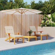 vidaXL 2 db krémszínű oxford szövet nyugágypárna