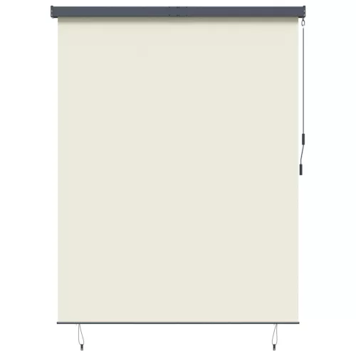 vidaXL Roletta Krémszínű 200 x 250 cm Szövet és Alumínium