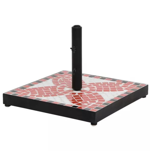 vidaXL terrakotta és fehér négyzet alakú napernyő talp 12 kg