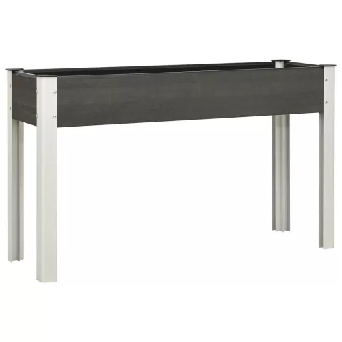 vidaXL szürke WPC kerti magaságyás 120 x 40 x 75 cm